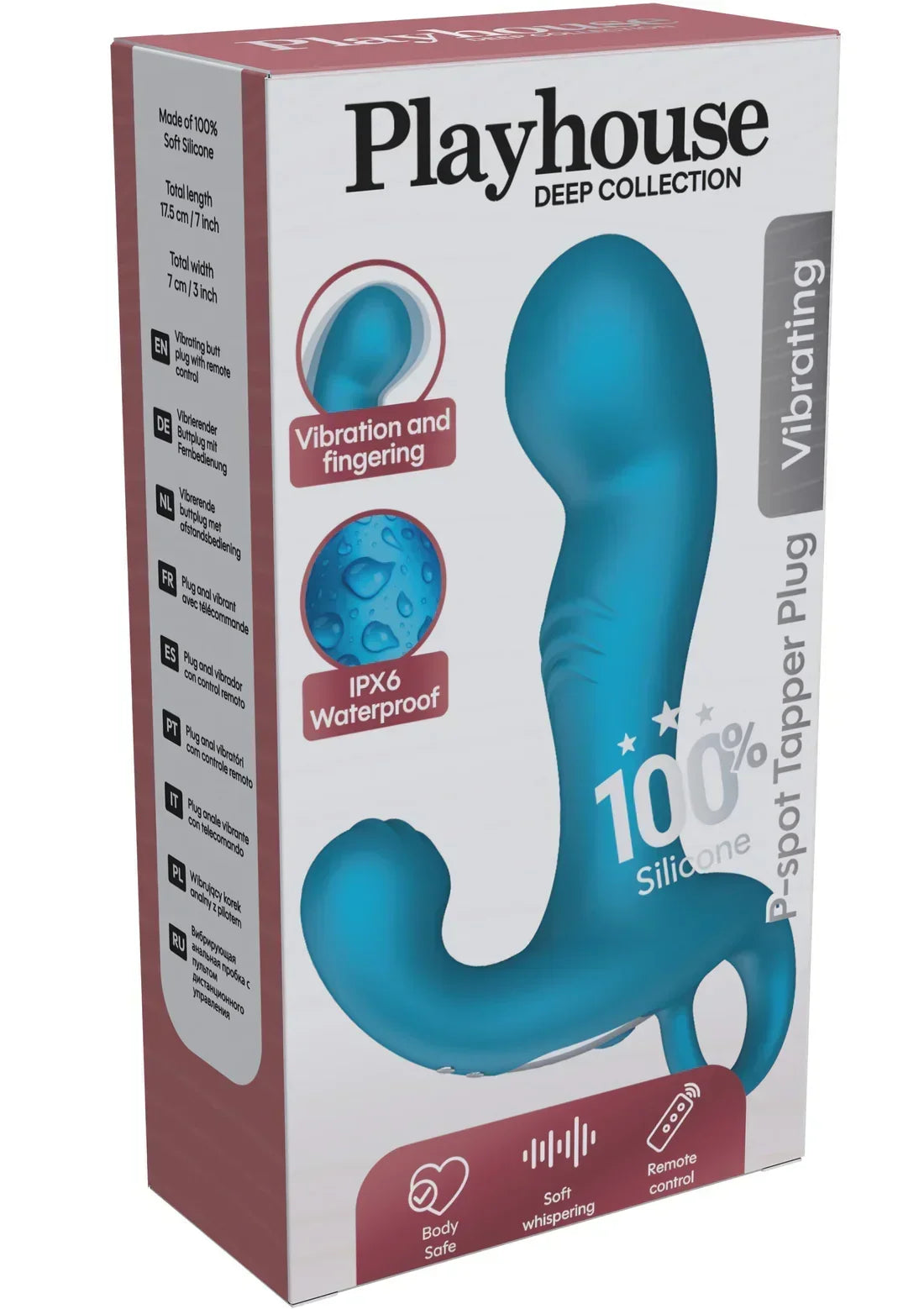 Bestel: P - spot Tapper Plug Vibrating + Remote by Playhouse - bij Happytoys.nl, happytoys.be, Happytoys.ae: erotische sex webshop | liever Happy dan Easy βββββ