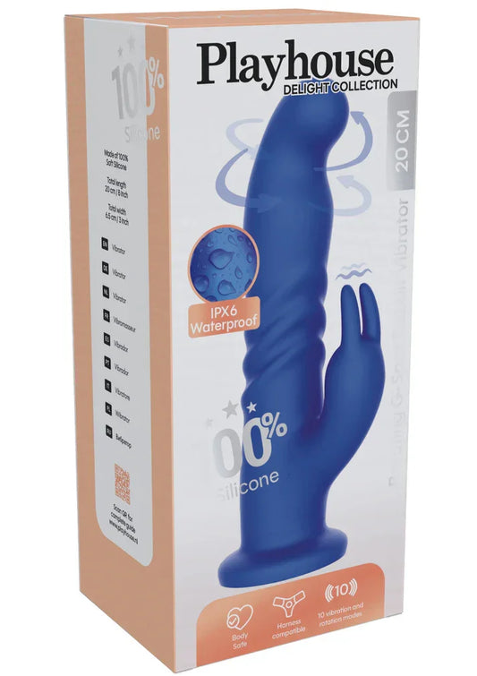 RotatingG-SpotRabbitVibratorbyPlayhouseDelight2 @ Happytoys Sexshop: online sex shop for Feeling Happy & Easy 😊 the erotic store owned by a woman