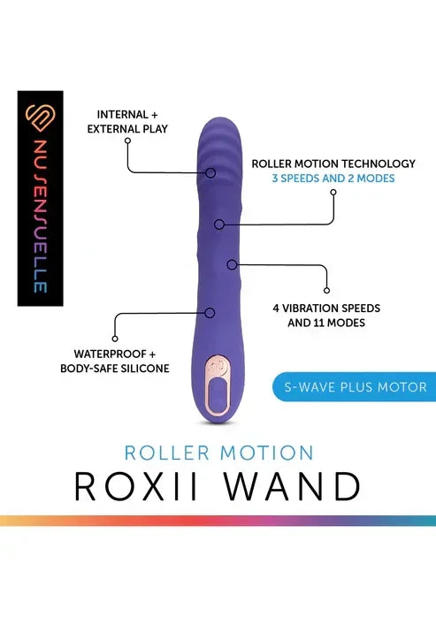 Roxii Roller Motion Wand by @ Sensuelle - Happytoys Sexshop: online sex shop for Feeling Happy & Easy π - Discreet geleverd