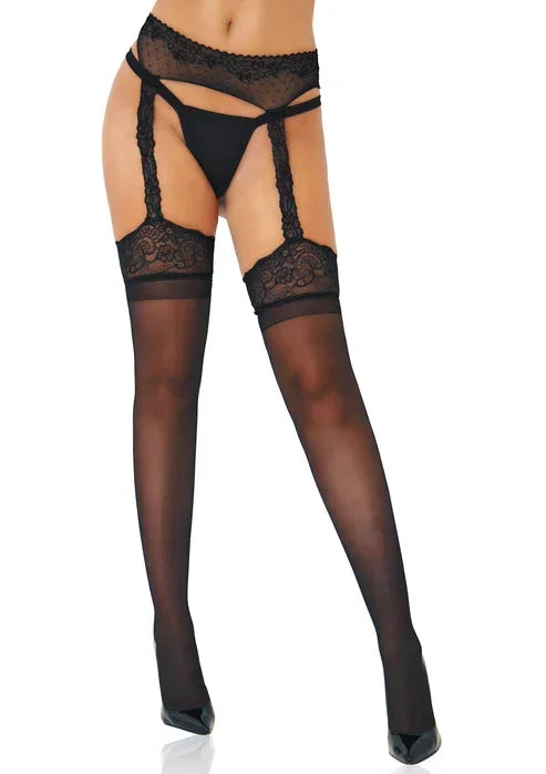 Bestel: Satin Touch Garterbelt Stockings by Daring Intimates - bij Happytoys.nl, happytoys.be, Happytoys.ae: erotische sex webshop | liever Happy dan Easy βββββ