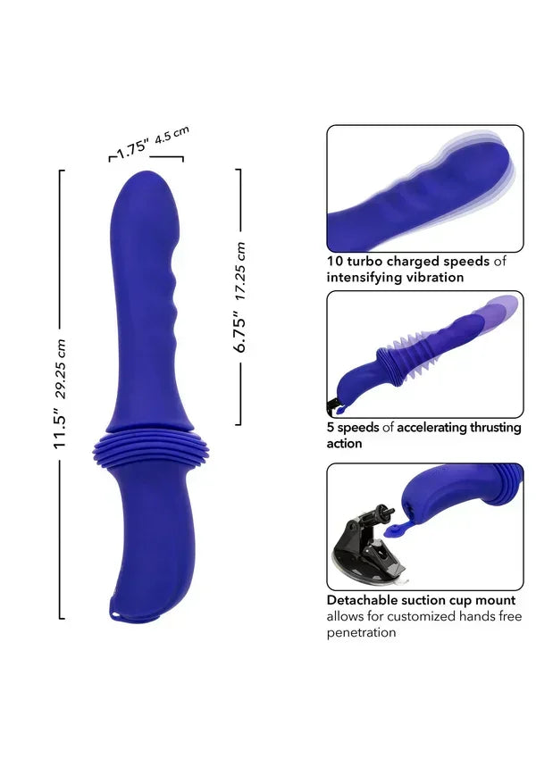 Bestel: Sex Machine Ridged Thruster Purple by CalExotics - bij Happytoys.nl, happytoys.be, Happytoys.ae: erotische sex webshop | liever Happy dan Easy βββββ