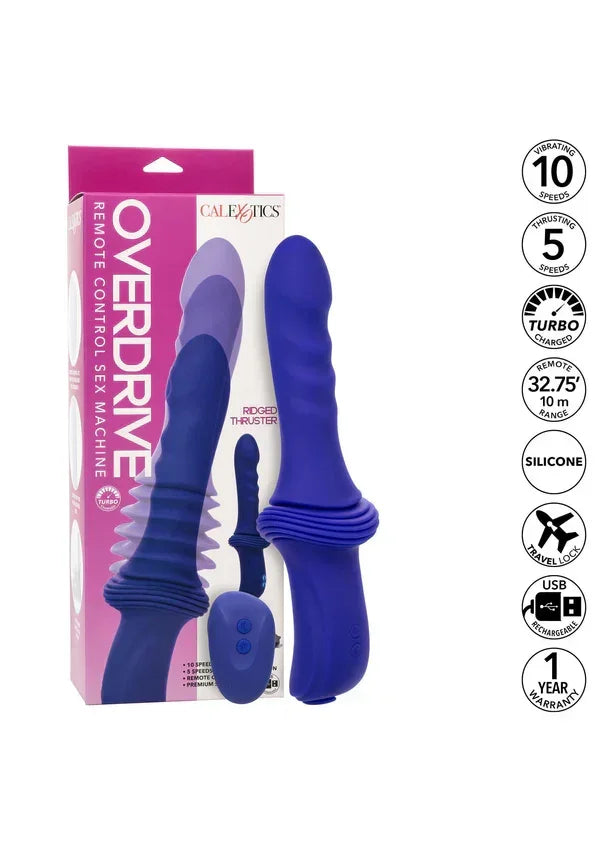 Bestel: Sex Machine Ridged Thruster Purple by CalExotics - bij Happytoys.nl, happytoys.be, Happytoys.ae: erotische sex webshop | liever Happy dan Easy βββββ