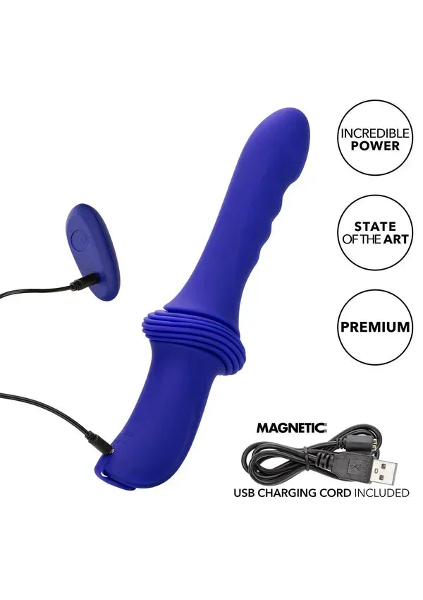 Bestel: Sex Machine Ridged Thruster Purple by CalExotics - bij Happytoys.nl, happytoys.be, Happytoys.ae: erotische sex webshop | liever Happy dan Easy βββββ