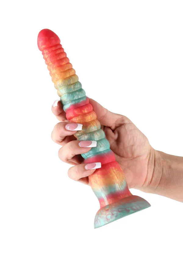 Stacked9inchDildoRedbyNSNovelties6 @ Happytoys Sexshop: online sex shop for Feeling Happy & Easy 😊 the erotic store owned by a woman