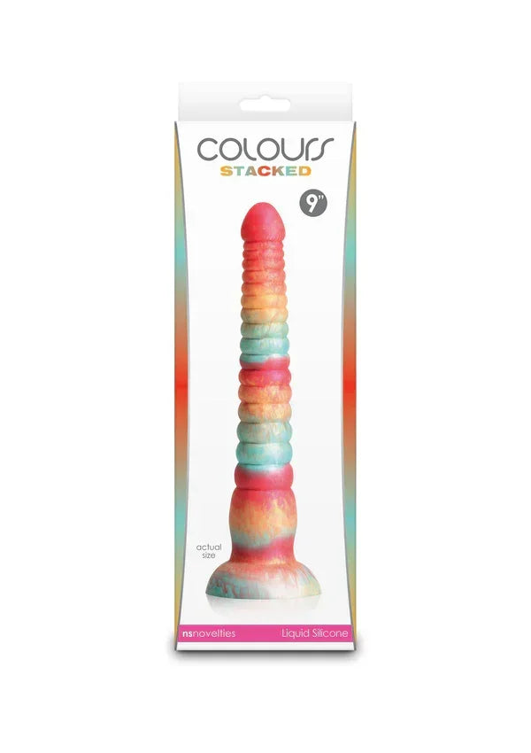 Bestel: Stacked 9 inch Dildo Blue by NS Novelties - bij Happytoys.nl, happytoys.be, Happytoys.ae: erotische sex webshop | liever Happy dan Easy ⭐⭐⭐⭐⭐