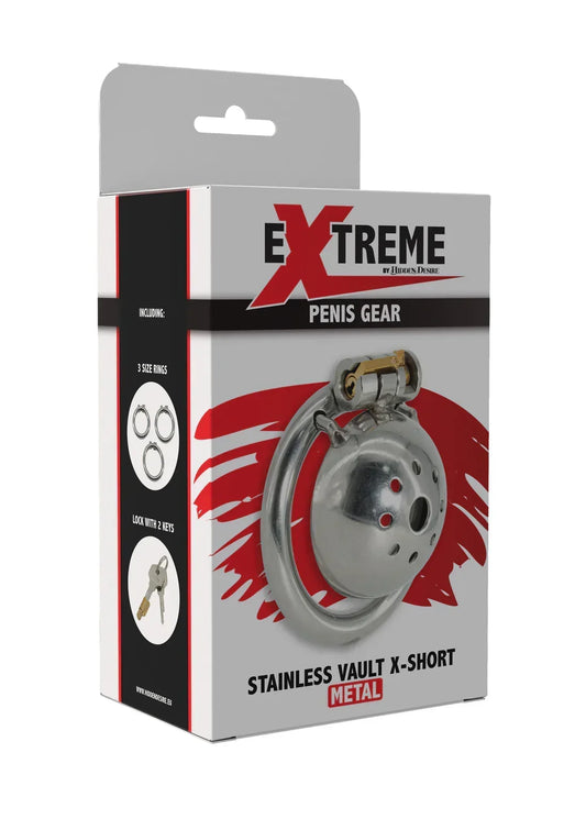 Bestel: Stainless Cock Vault X - Short by Hidden Desire - bij Happytoys: de erotische sex webshop | liever Happy dan Easy ⭐⭐⭐⭐⭐