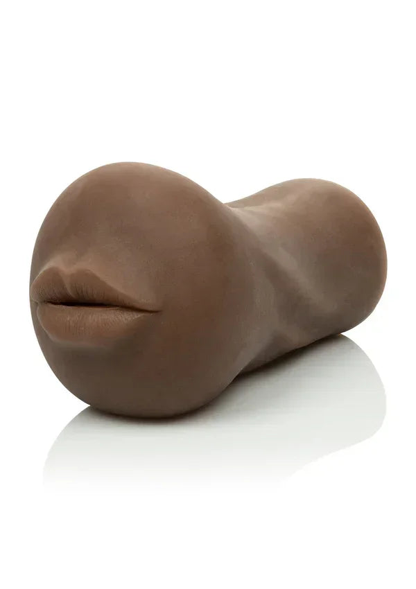 Bestel: Stroke It Mouth Brown by CalExotics - bij Happytoys.nl, happytoys.be, Happytoys.ae: erotische sex webshop | liever Happy dan Easy ⭐⭐⭐⭐⭐