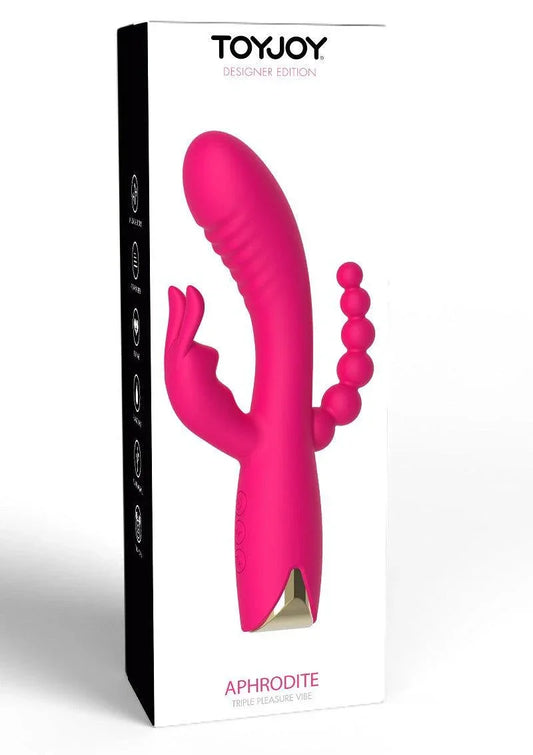 ToyJoy Designer Edition Aphrodite Triple Vibrator - Happytoys Sexshop: Toys for Feeling Happy & Easy ๐ - Discreet geleverd