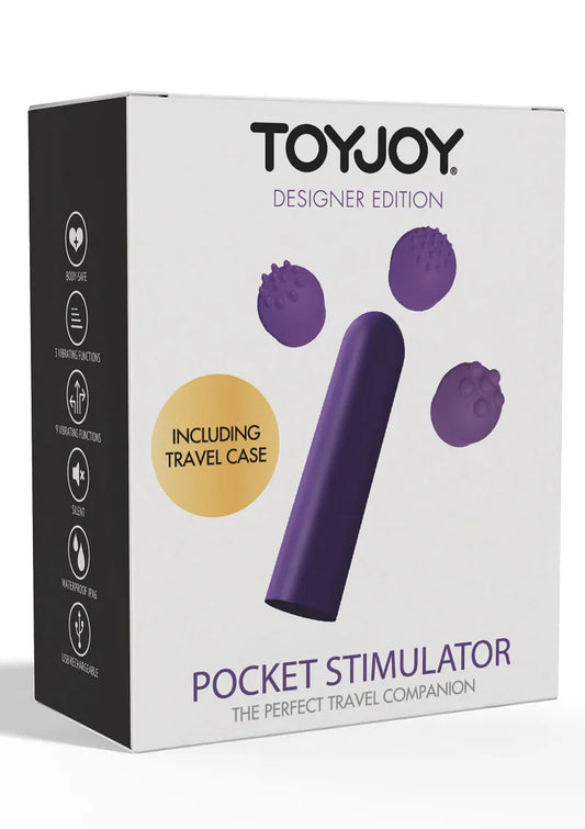 Designer Edition Pocket Vibrator Purple by Toyjoy - Happytoys Sexshop: Toys for Feeling Happy & Easy ๐ - Discreet geleverd