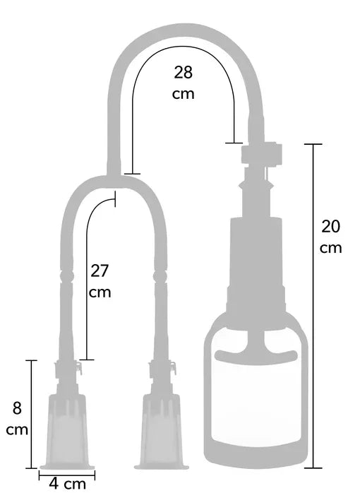 Vacuum Nipple Pleasure Pump M/L by She.E.O. - Happytoys Sexshop: online sex shop for Feeling Happy & Easy 😊 - Discreet geleverd