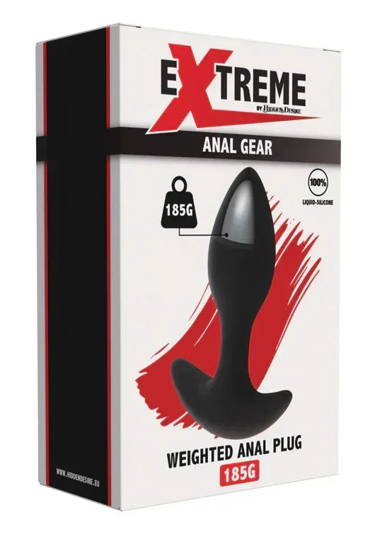 Bestel: Weighted Anal Plug 185g by Hidden Desire - bij Happytoys.nl, happytoys.be, Happytoys.ae: erotische sex webshop | liever Happy dan Easy ⭐⭐⭐⭐⭐