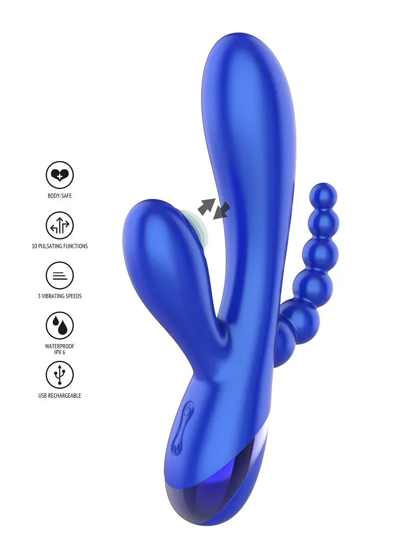 Bestel: Triple Love Vibrator by Xocoon - bij Happytoys.nl, happytoys.be, Happytoys.ae: erotische sex webshop | liever Happy dan Easy ⭐⭐⭐⭐⭐