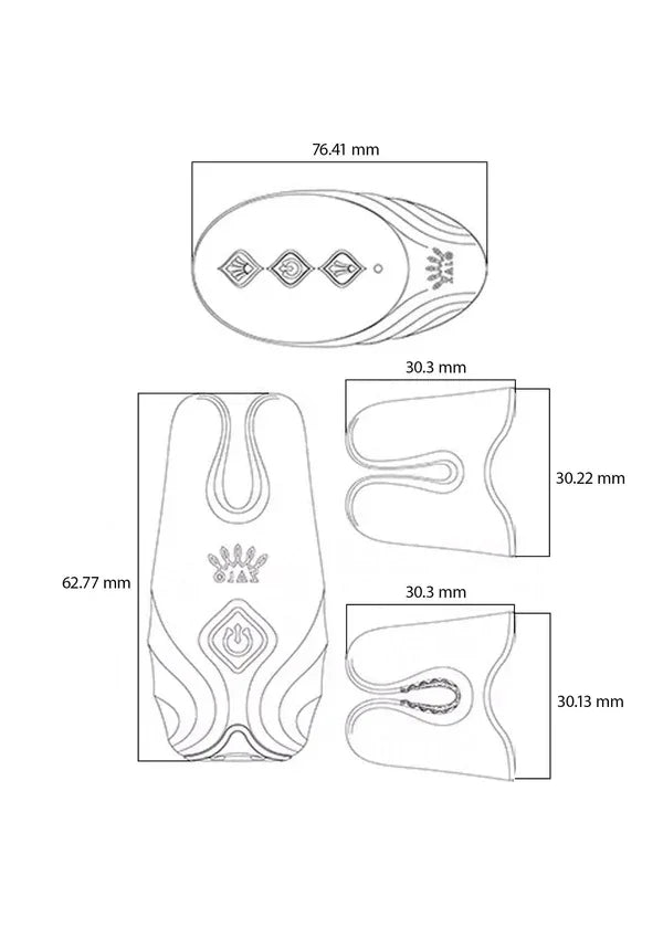 Nave Vibrating Nipple Clamps Pink by Zalo - Happytoys Sexshop: Toys for Feeling Happy & Easy 😊 - Discreet geleverd