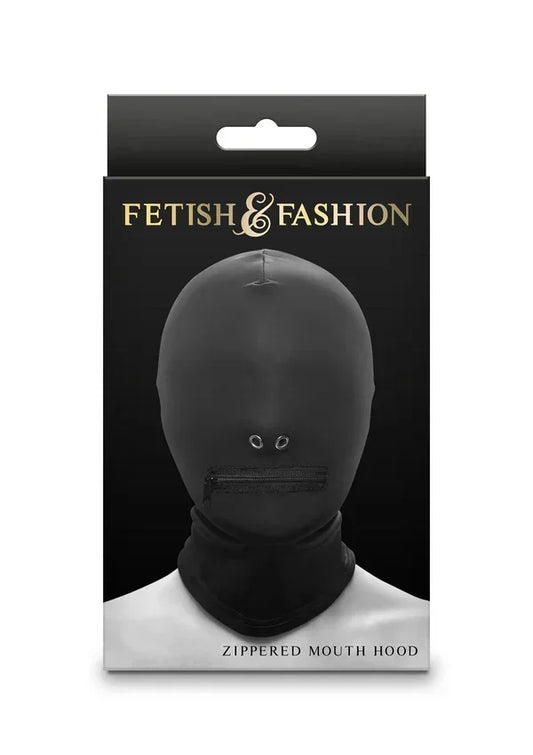 Zippered Mouth Hood White by NS Novelties - Happytoys Sexshop: online sex shop for Feeling Happy & Easy 😊 - Discreet geleverd