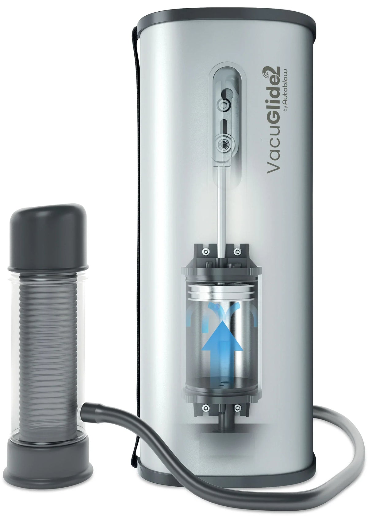 Bestel: VacuGLIDE 2 Milking Machine Video Sync by Autoblow - bij Happytoys.nl, happytoys.be, Happytoys.ae: erotische sex webshop | liever Happy dan Easy ⭐⭐⭐⭐⭐ - Default Title - 10874 - SILVER