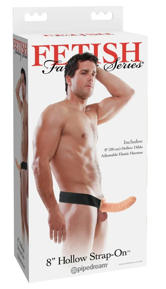 8“ Hollow Strap-on - Happytoys Sexshop: Toys for Feeling Happy & Easy 😊 - Discreet geleverd