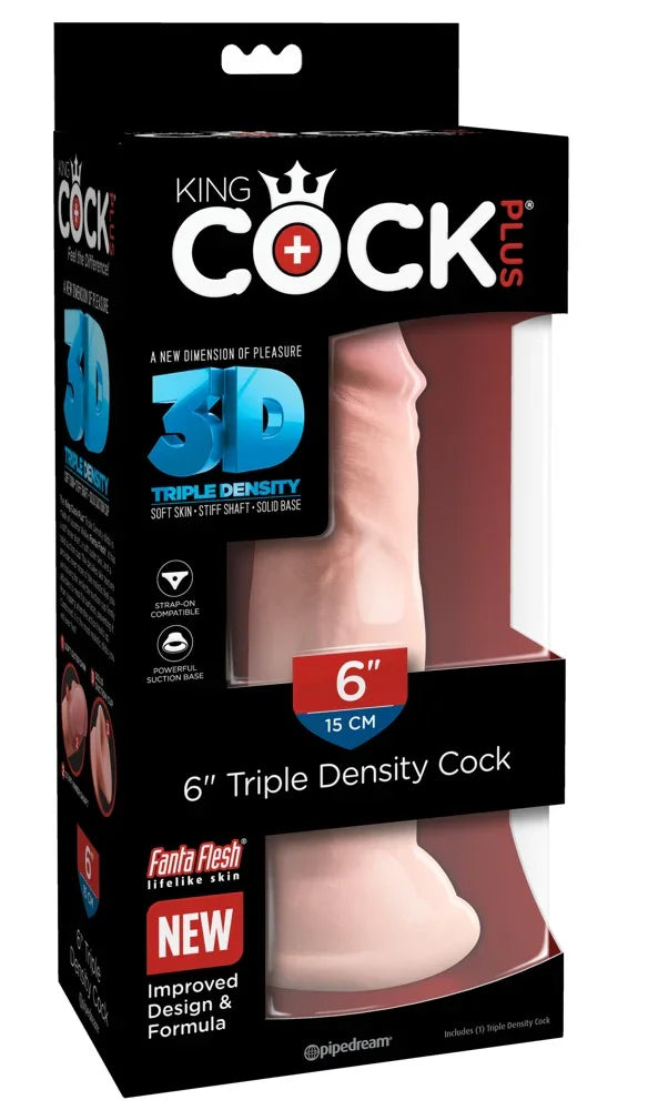 6" Triple Density Cock - Happytoys Sexshop: Toys for Feeling Happy & Easy 😊 - Discreet geleverd