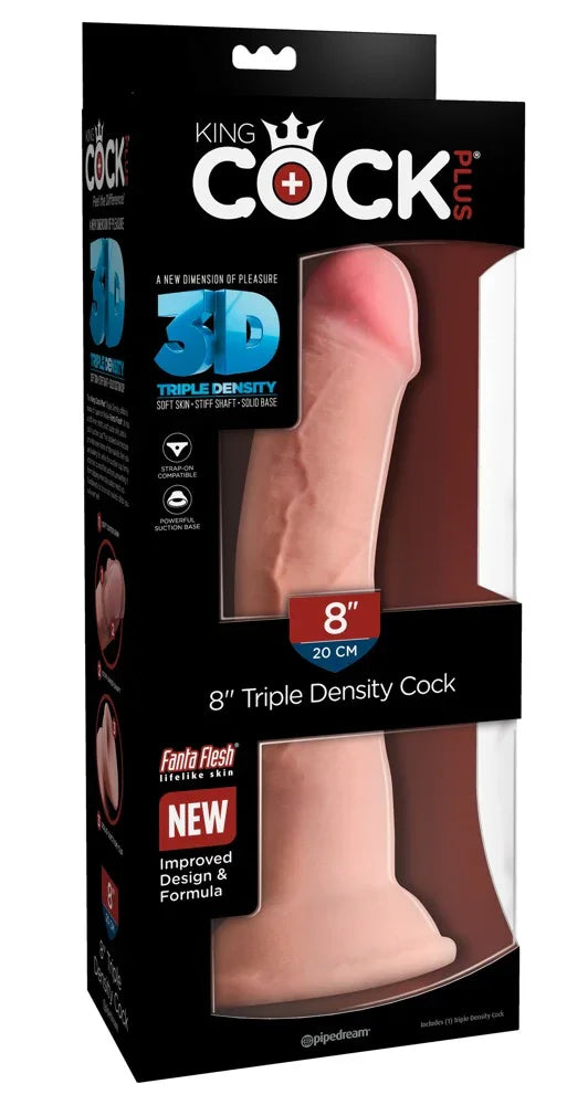 8" Triple Density Cock - Happytoys Sexshop: Toys for Feeling Happy & Easy 😊 - Discreet geleverd