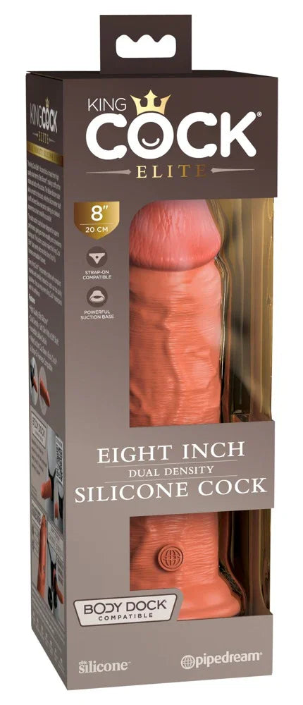 8" Dual Density Silicone Cock - Happytoys Sexshop: Toys for Feeling Happy & Easy 😊 - Discreet geleverd