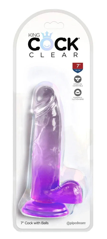 7“ Cock with Balls - Happytoys Sexshop: Toys for Feeling Happy & Easy 😊 - Discreet geleverd