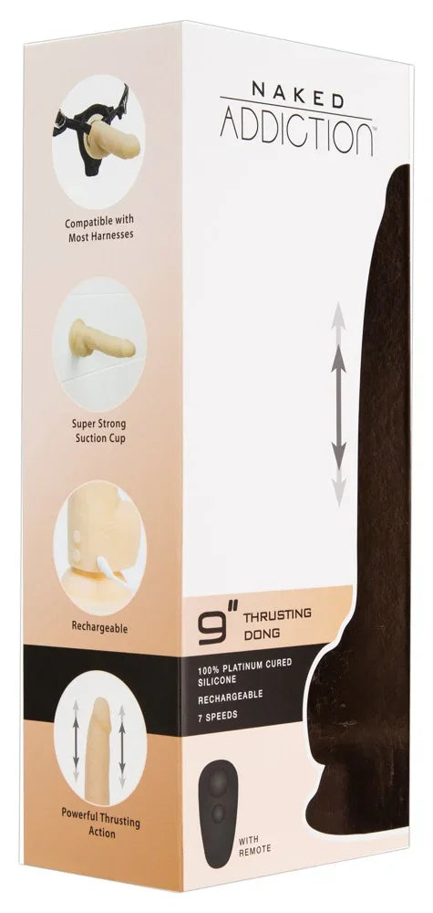 9" Thrusting Dong - Happytoys Sexshop: Toys for Feeling Happy & Easy 😊 - Discreet geleverd