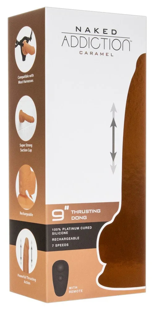 9" Thrusting Dong - Happytoys Sexshop: Toys for Feeling Happy & Easy 😊 - Discreet geleverd