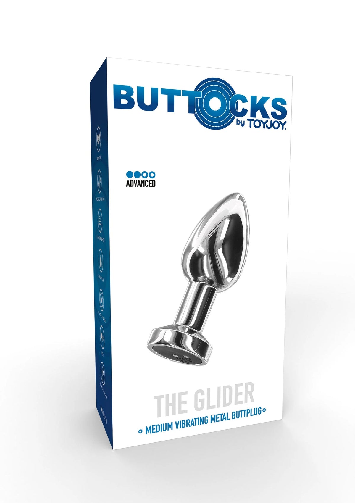 Bestel: Buttocks The Glider Vibrating butPlug Medium M by ToyJoy - bij Happytoys.nl, happytoys.be, Happytoys.ae: erotische sex webshop | liever Happy dan Easy ⭐⭐⭐⭐⭐