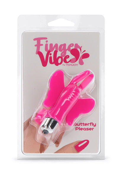 Bestel: Finger Vibe Butterfly Pleaser by ToyJoy - bij Happytoys: de erotische sex webshop | liever Happy dan Easy ⭐⭐⭐⭐⭐