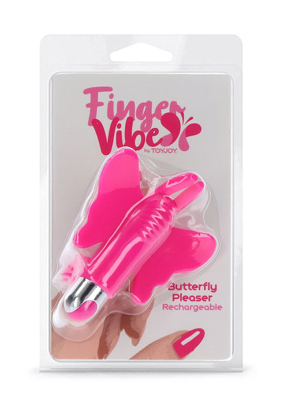 Bestel: Finger Vibe Butterfly Pleaser Rechargeable by ToyJoy - bij Happytoys.nl, happytoys.be, Happytoys.ae: erotische sex webshop | liever Happy dan Easy ⭐⭐⭐⭐⭐