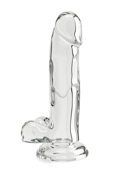 Bestel: Get Real Clear Dildo with Balls 7' by ToyJoy - bij Happytoys: de erotische sex webshop | liever Happy dan Easy ⭐⭐⭐⭐⭐ - Default Title - 10125 - CLEAR