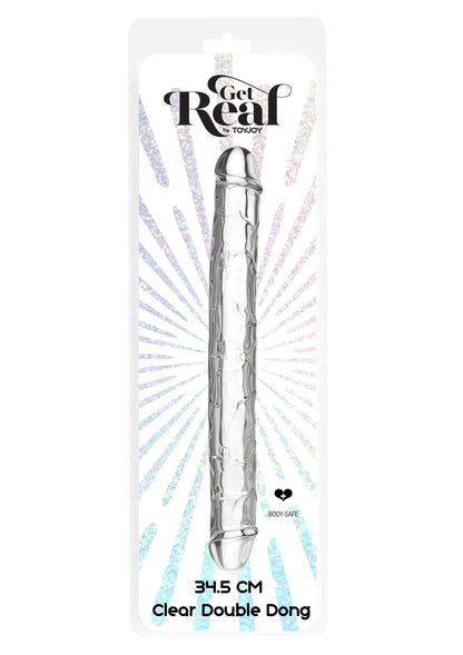 Bestel: Get Real Clear Double Dong 13' by ToyJoy - bij Happytoys: de erotische sex webshop | liever Happy dan Easy ⭐⭐⭐⭐⭐