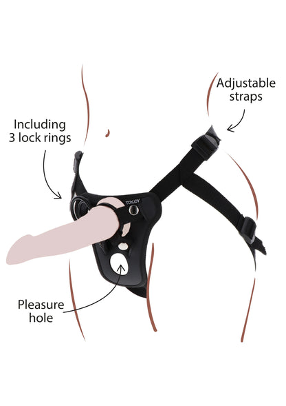 Bestel: Strap - On Pleasure Hole Harness - bij Happytoys.nl, happytoys.be, Happytoys.ae: erotische sex webshop | liever Happy dan Easy ⭐⭐⭐⭐⭐