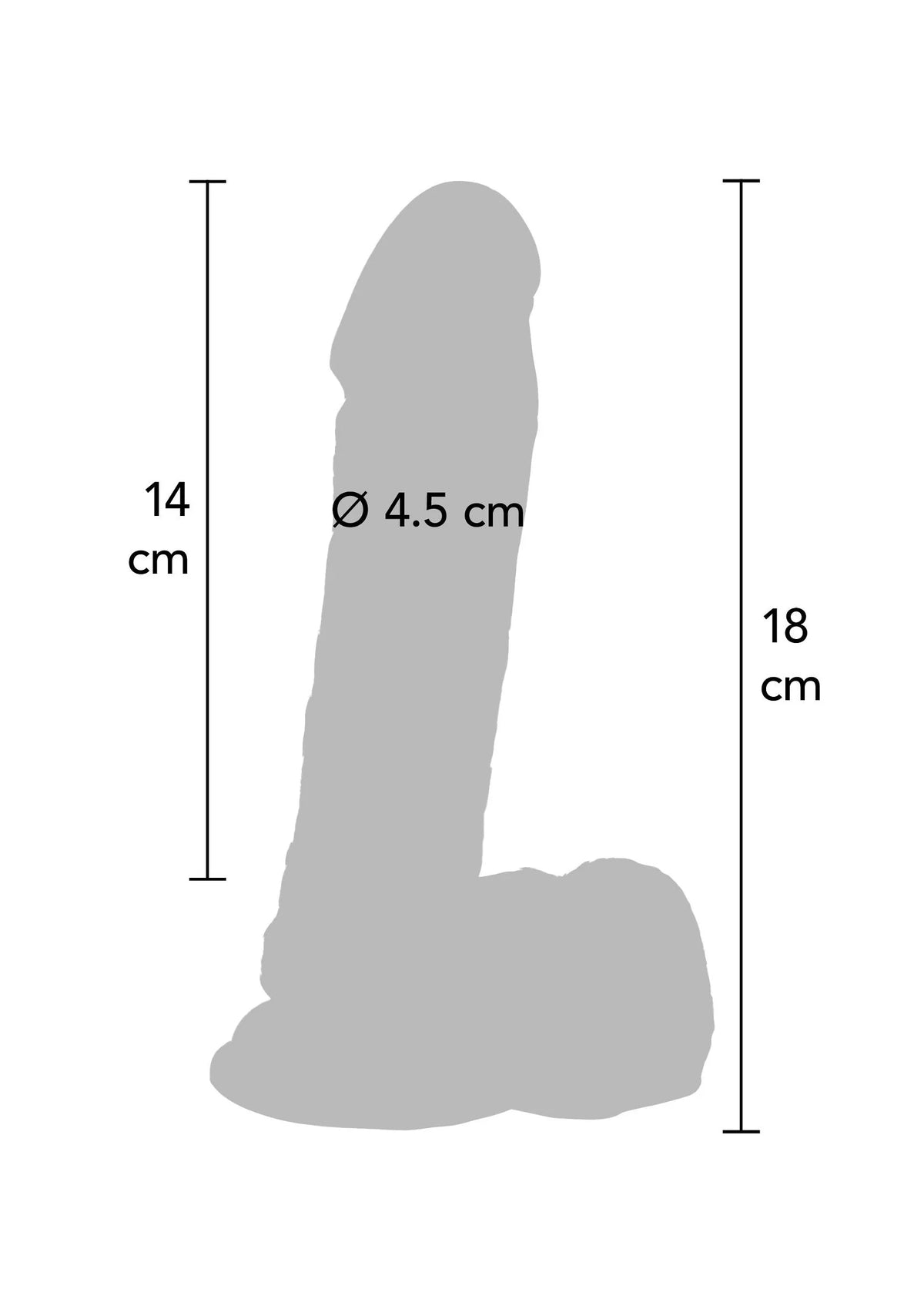 Bestel: Dildo PVC 18 cm Black by ToyJoy - bij Happytoys.nl, happytoys.be, Happytoys.ae: erotische sex webshop | liever Happy dan Easy ⭐⭐⭐⭐⭐