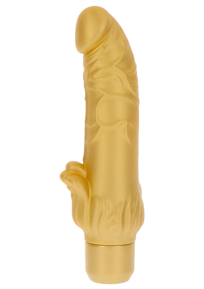 Bestel: Gold Dicker Stim Vibrator 22 cm by ToJoy Get Real - bij Happytoys.nl, happytoys.be, Happytoys.ae: erotische sex webshop | liever Happy dan Easy ⭐⭐⭐⭐⭐
