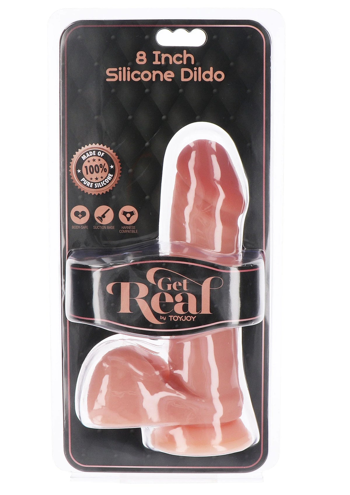 Bestel: Dildo Silicone 20 cm by ToyJoy - bij Happytoys.nl, happytoys.be, Happytoys.ae: erotische sex webshop | liever Happy dan Easy ⭐⭐⭐⭐⭐