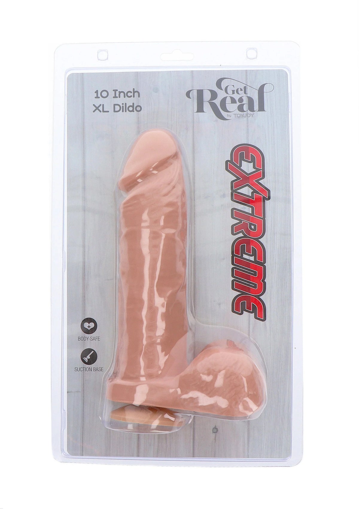 Bestel: Get Real Extreme XL Dildo 10' by ToyJoy - bij Happytoys: de erotische sex webshop | liever Happy dan Easy ⭐⭐⭐⭐⭐