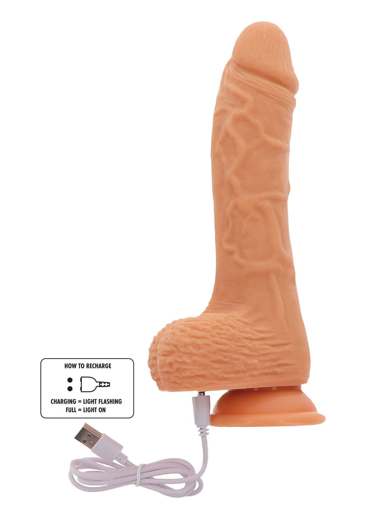 Bestel: Get Real Up&Down Rotating Vibrating Dildo by ToyJoy - bij Happytoys.nl, happytoys.be, Happytoys.ae: erotische sex webshop | liever Happy dan Easy ⭐⭐⭐⭐⭐
