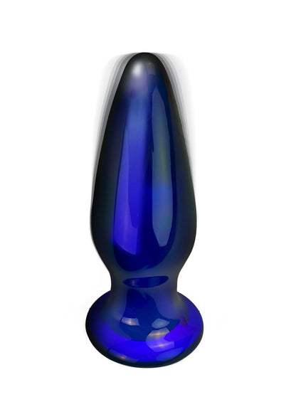Bestel: Shining Vibrating Glass Plug - bij Happytoys.nl, happytoys.be, Happytoys.ae: erotische sex webshop | liever Happy dan Easy ⭐⭐⭐⭐⭐ - Default Title - 10216 - BLUE