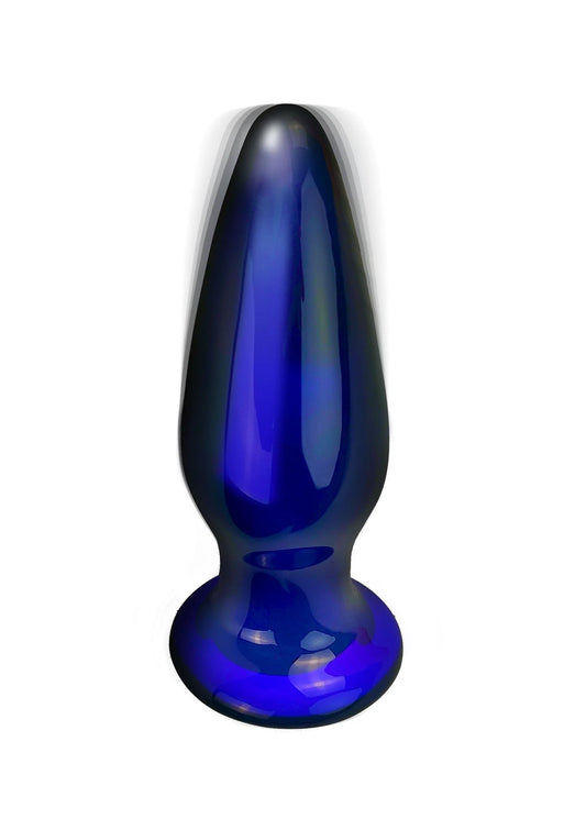 Bestel: Shining Vibrating Glass Plug - bij Happytoys.nl, happytoys.be, Happytoys.ae: erotische sex webshop | liever Happy dan Easy ⭐⭐⭐⭐⭐ - Default Title - 10216 - BLUE