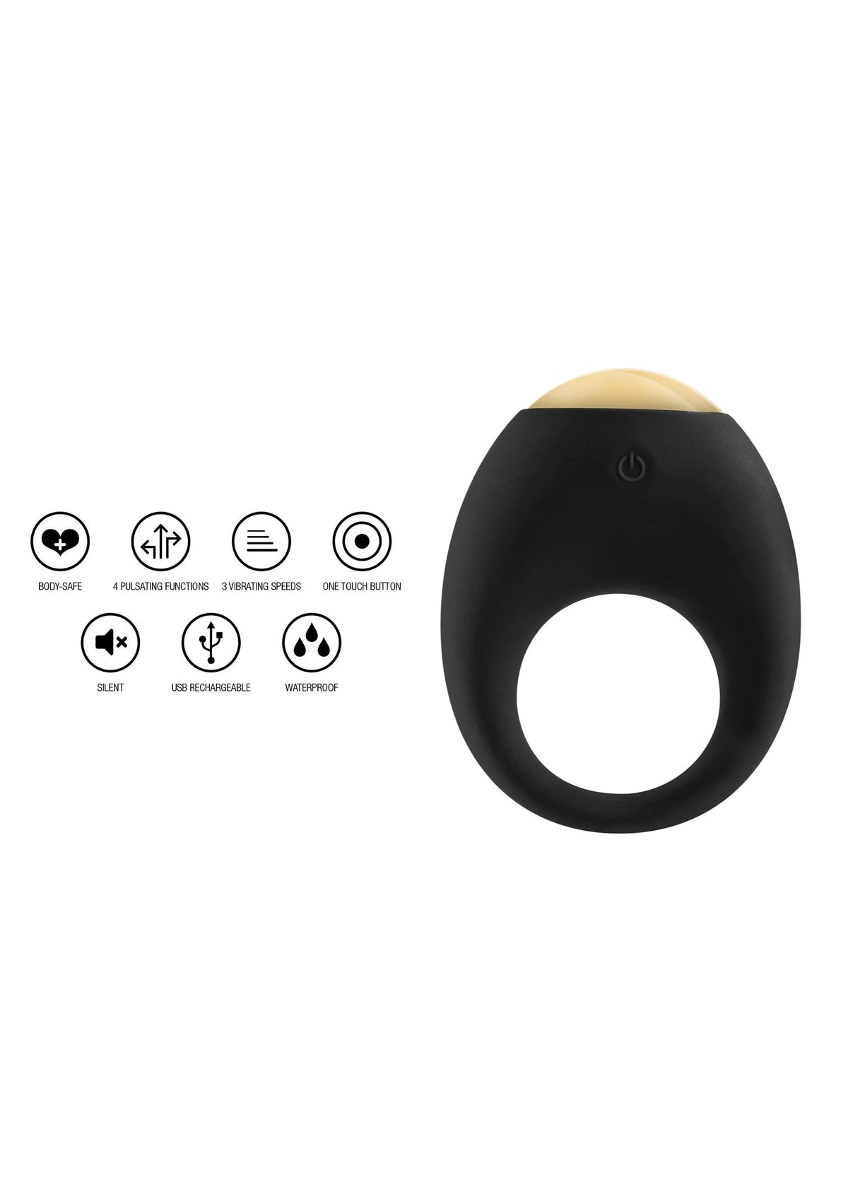 Bestel: Eclipse Vibrating Cock Ring - bij Happytoys.nl, happytoys.be, Happytoys.ae: erotische sex webshop | liever Happy dan Easy ⭐⭐⭐⭐⭐