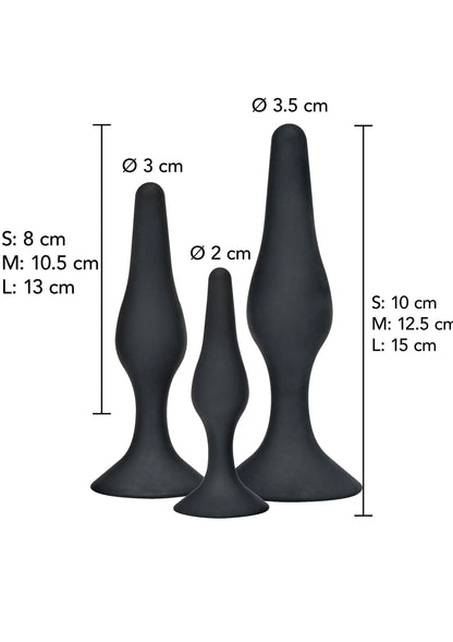 Bestel: Anal Play Curvy butplug Companions Kit 3pcs by ToyJoy - bij Happytoys.nl, happytoys.be, Happytoys.ae: erotische sex webshop | liever Happy dan Easy ⭐⭐⭐⭐⭐