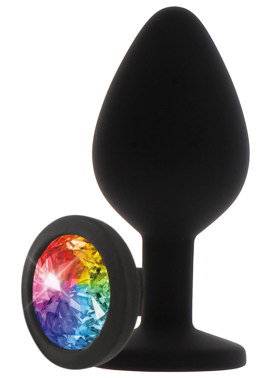 Bestel: Rainbow Booty Jewel Large - bij Happytoys.nl, happytoys.be, Happytoys.ae: erotische sex webshop | liever Happy dan Easy ⭐⭐⭐⭐⭐ - Default Title - 10298 - BLACK