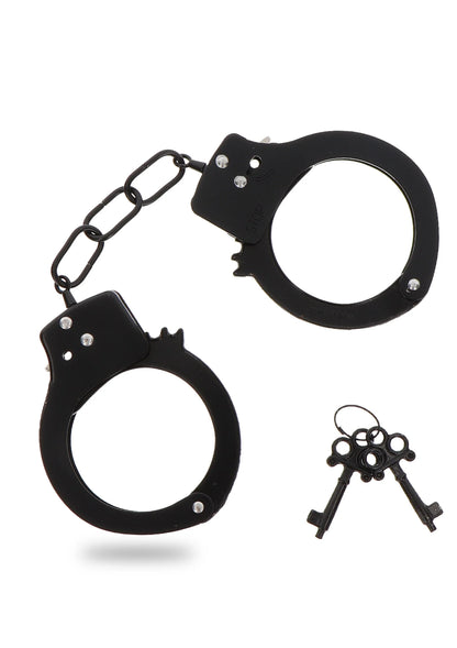 Bestel: Metal Handcuffs by ToyJoy - bij Happytoys.nl, happytoys.be, Happytoys.ae: erotische sex webshop | liever Happy dan Easy ⭐⭐⭐⭐⭐ - Zwart - 10351 - BLACK