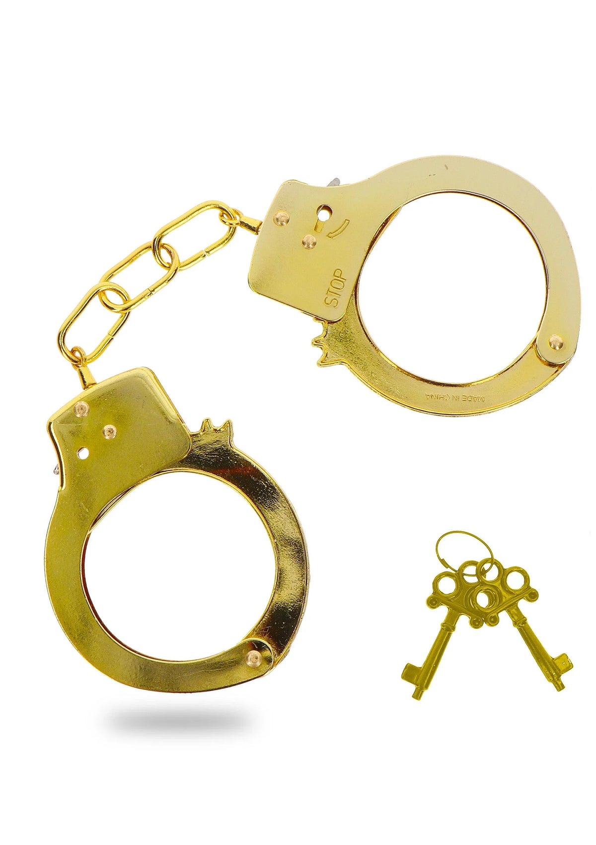 Bestel: Metal Handcuffs by ToyJoy - bij Happytoys.nl, happytoys.be, Happytoys.ae: erotische sex webshop | liever Happy dan Easy ⭐⭐⭐⭐⭐ - Gold - 10351 - GOLD