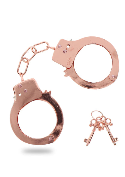 Bestel: Metal Handcuffs by ToyJoy - bij Happytoys.nl, happytoys.be, Happytoys.ae: erotische sex webshop | liever Happy dan Easy ⭐⭐⭐⭐⭐ - Roségoud - 10351 - ROSEGOLD