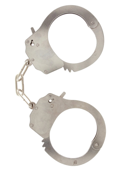 Bestel: Metal Handcuffs by ToyJoy - bij Happytoys.nl, happytoys.be, Happytoys.ae: erotische sex webshop | liever Happy dan Easy ⭐⭐⭐⭐⭐ - Silver - 10351 - SILVER