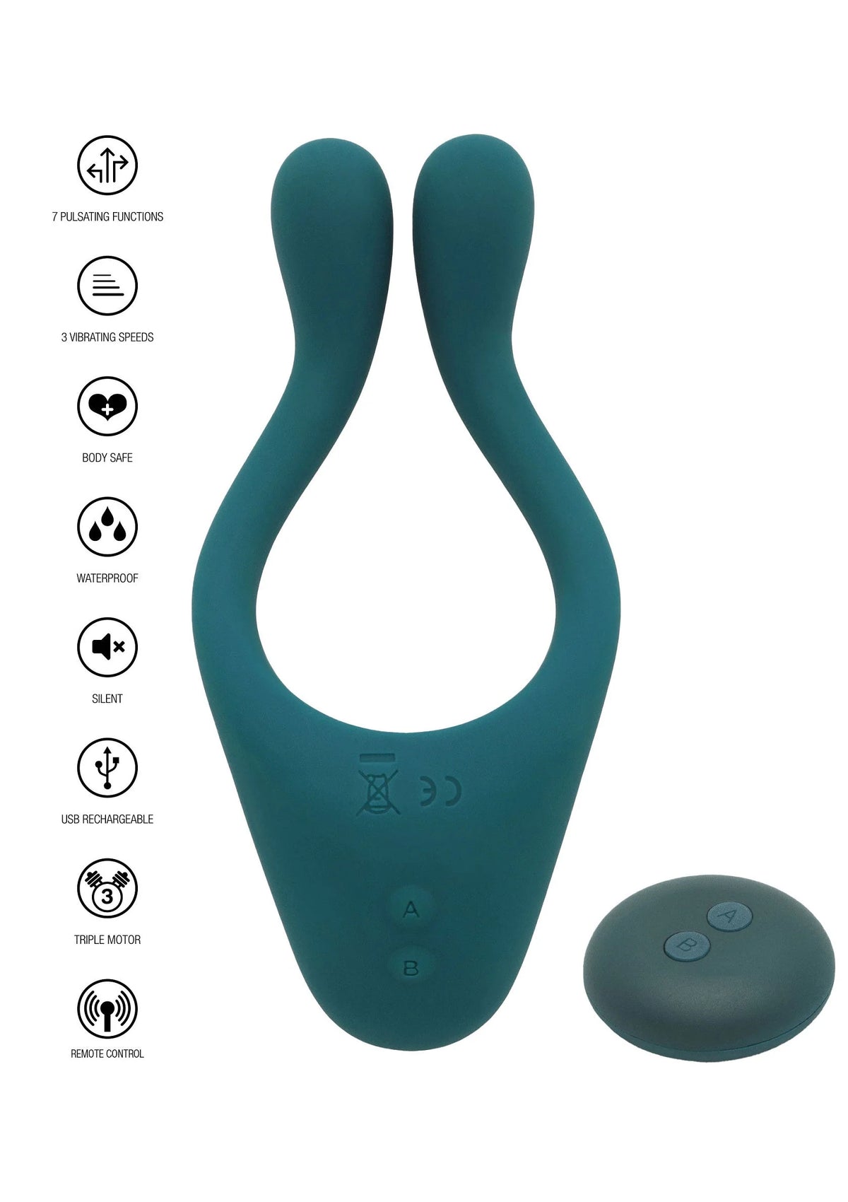Bestel: Icon 2 Superb Couples Massage by ToyJoy Designer Edition - bij Happytoys.nl, happytoys.be, Happytoys.ae: erotische sex webshop | liever Happy dan Easy ⭐⭐⭐⭐⭐