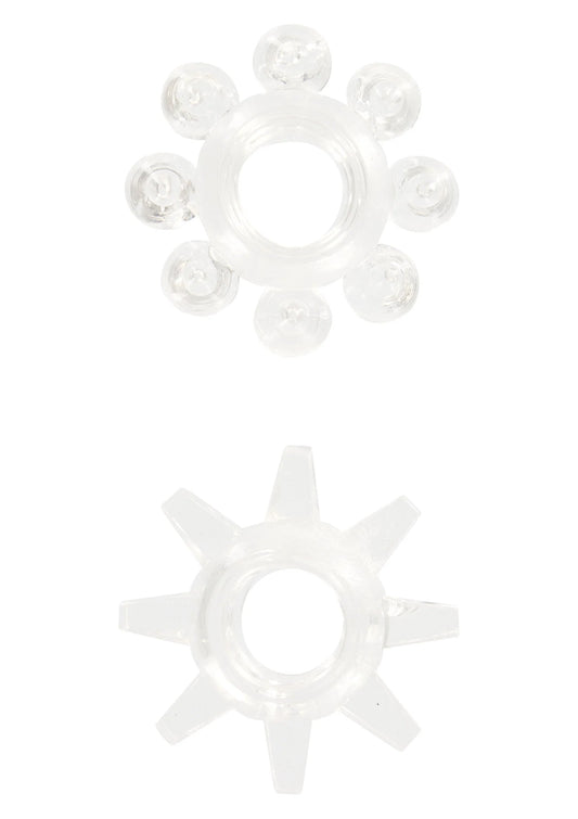Bestel: Power Stretchy Rings 2 pcs - bij Happytoys.nl, happytoys.be, Happytoys.ae: erotische sex webshop | liever Happy dan Easy ⭐⭐⭐⭐⭐ - Default Title - 10459 - CLEAR