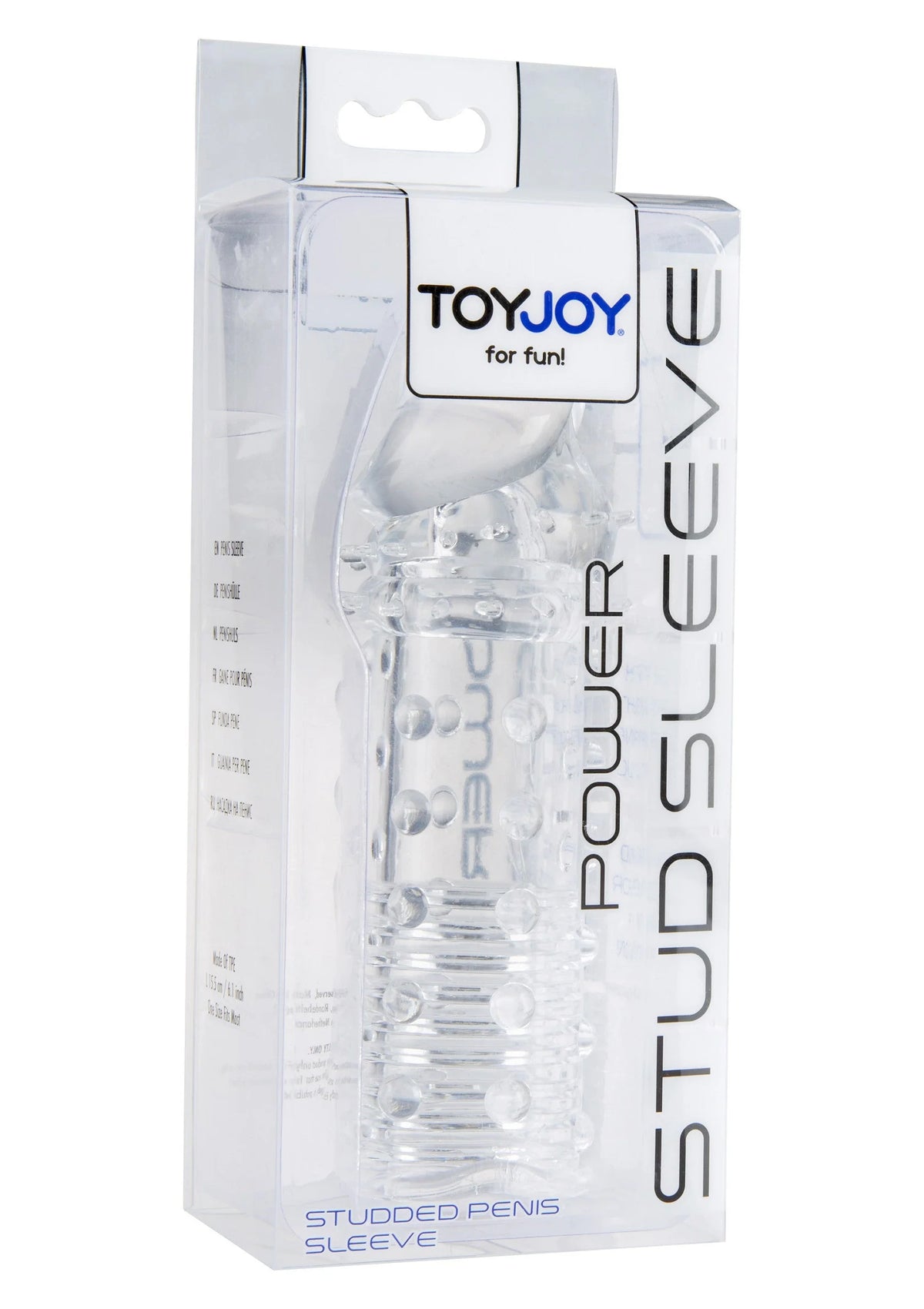 Bestel: Manpower Power Stud Sleeve by ToyJoy - bij Happytoys.nl, happytoys.be, Happytoys.ae: erotische sex webshop | liever Happy dan Easy ⭐⭐⭐⭐⭐