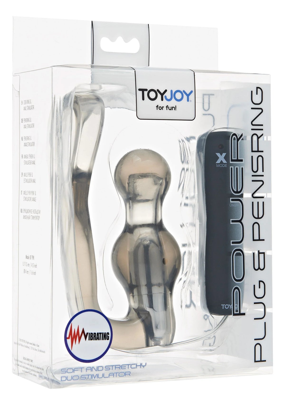 Bestel: Manpower Power Plug & Penisring Vibrating by ToyJoy - bij Happytoys.nl, happytoys.be, Happytoys.ae: erotische sex webshop | liever Happy dan Easy ⭐⭐⭐⭐⭐